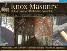Tablet Screenshot of knoxmasonry.com